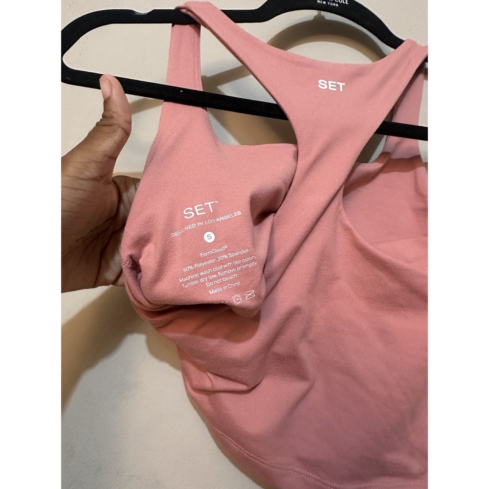 Set Active "Baked" Pink FormCloud Cloud Parke Pipe It Up Bra S Leggings M Set - Picture 7 of 13